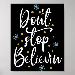 Outstading For Melanin Don't Stop Believing - Men' Poster