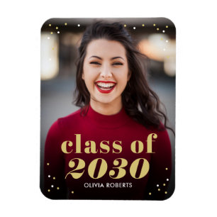 Outstanding Class EDITABLE COLOR Graduation Magnet
