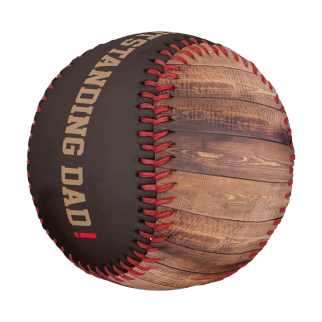 Outstanding Dad 'Game Ball' Baseball (Angled)