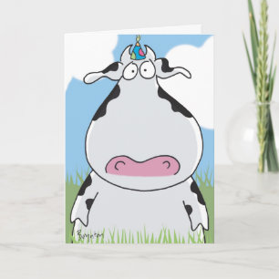 OUTSTANDING IN THE FIELD Birthday Card