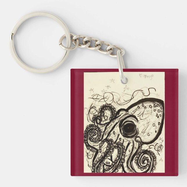 Outstanding Octopus Key Ring (Front)