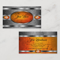 Outstanding Silver Effect Orange Marble Patterned