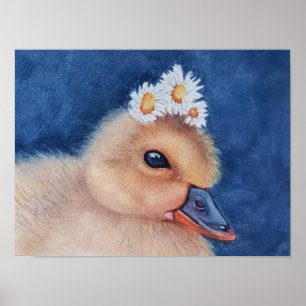 Outstanding Sweet Baby Duckling Poster