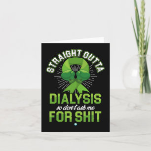 Outta Dialysis Kidney Disease Patient Fun Gift 1 Card