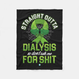 Outta Dialysis Kidney Disease Patient Fun Gift 1  Fleece Blanket