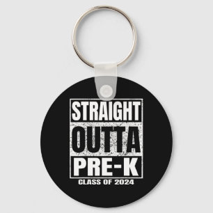Outta Pre-k School Cl Of 2024 Funny Graduation Key Ring