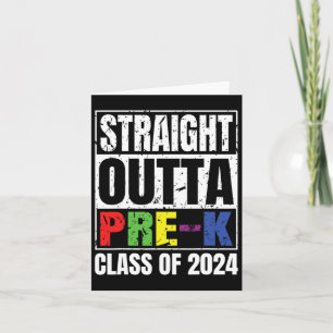 Outta Pre-k School Graduation Cl Of 2024  Card