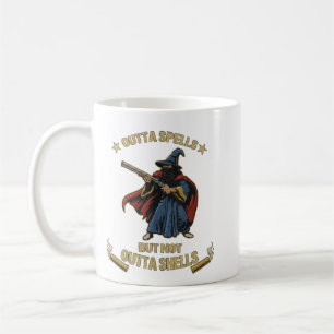 Outta Spells But Not Outta Shells Fantasy Meme Vin Coffee Mug