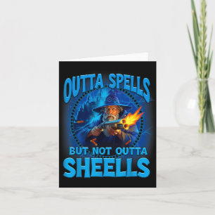 Outta Spells But Not Outta Shells Vintage Art Desi Card