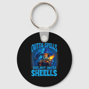 Outta Spells But Not Outta Shells Vintage Art Desi Key Ring