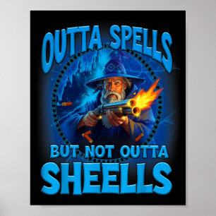 Outta Spells But Not Outta Shells Vintage Art Desi Poster