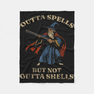 Outta Spells But Not Outta Shells Vintage Fleece Blanket