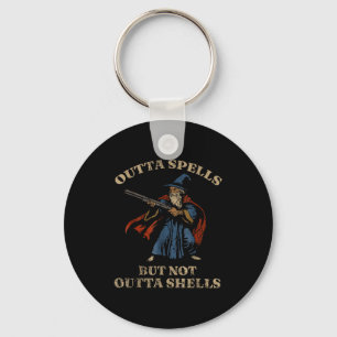 Outta Spells But Not Outta Shells Vintage Key Ring