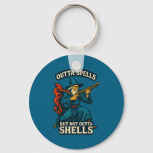 Outta Spells But Not Outta Shells Vintage Key Ring