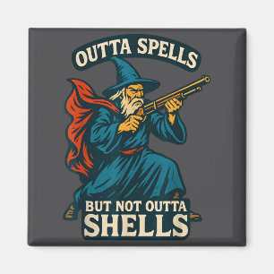 Outta Spells But Not Outta Shells Vintage  Magnet