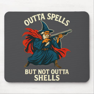 Outta Spells But Not Outta Shells Vintage  Mouse Mat