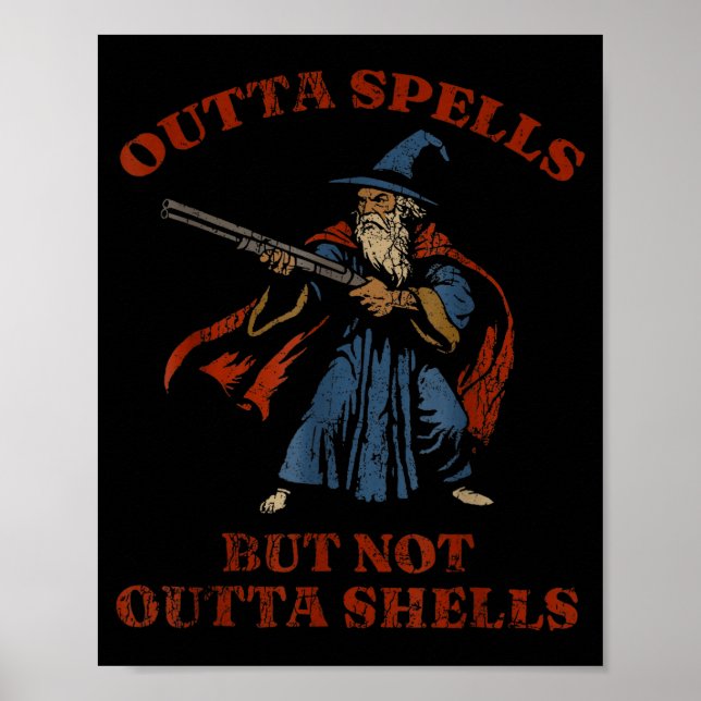 Outta Spells But Not Outta Shells Vintage  Poster (Front)