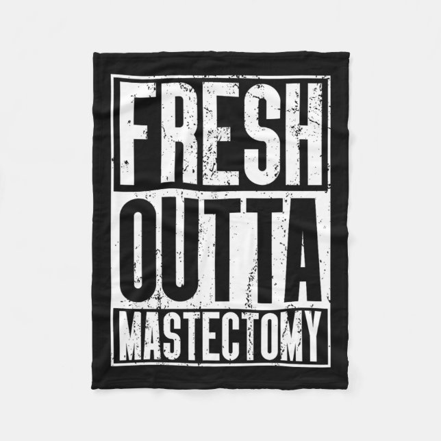 Outta Surgery - Breast Cancer Awareness Mastectomy Fleece Blanket (Front)