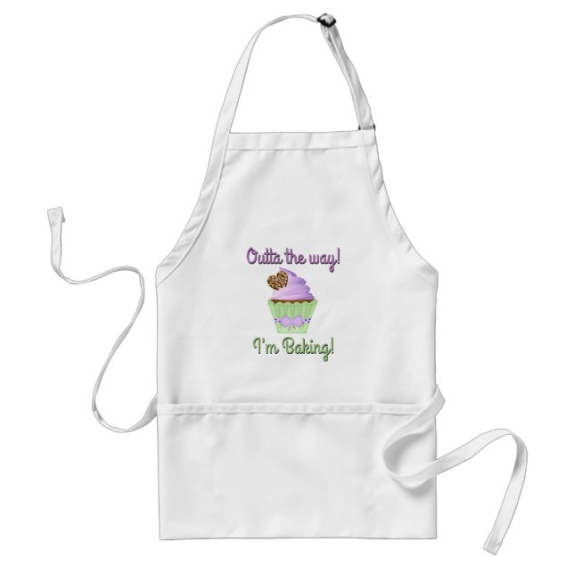 Outta the Way! I'm Baking! Standard Apron (Front)