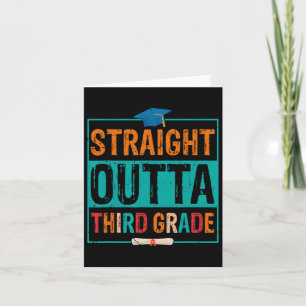 Outta Third Grade Summer Vacation Graduation Card