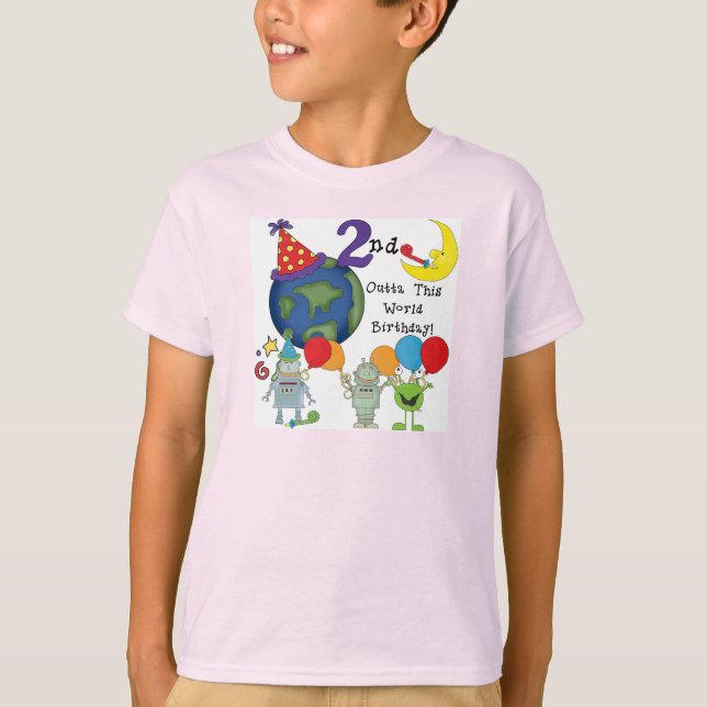 Outta This World 2nd Birthday Tshirts (Front)
