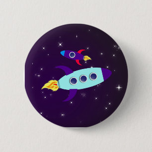 Outta This World! Girl 6 Cm Round Badge