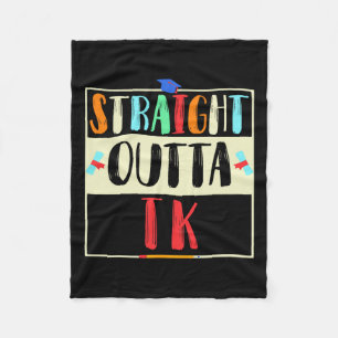 Outta Tk Graduate Tk Graduation Transitional Kinde Fleece Blanket