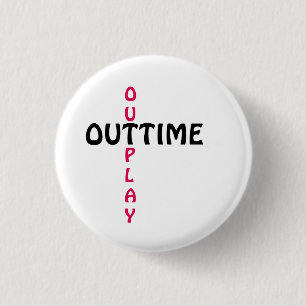 outtime 3 cm round badge