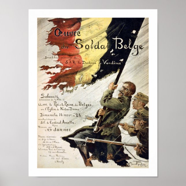 Ouvre du Soldat Belge Poster (Front)