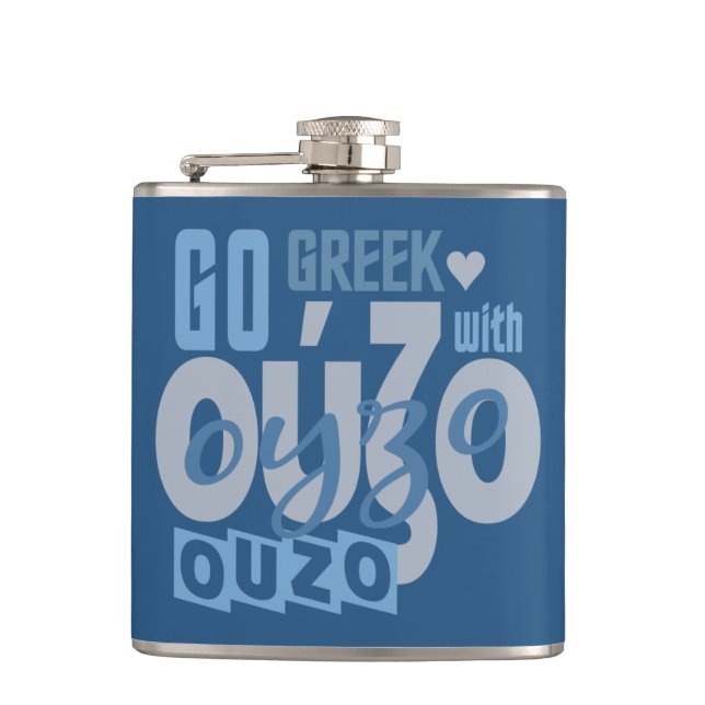 OUZO custom flask (Front)