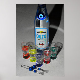 Ouzo with Friends Poster
