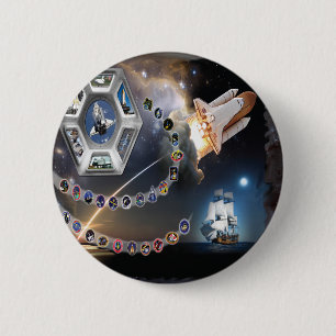 OV 105 Endeavour 6 Cm Round Badge
