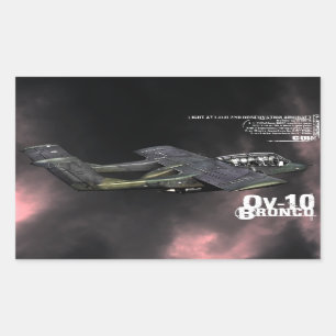 OV-10 Bronco Rectangular Sticker