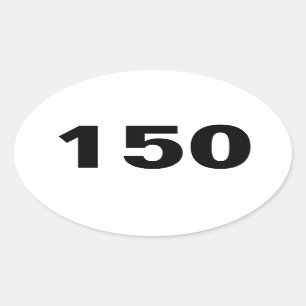 Oval 150 Mile Sticker