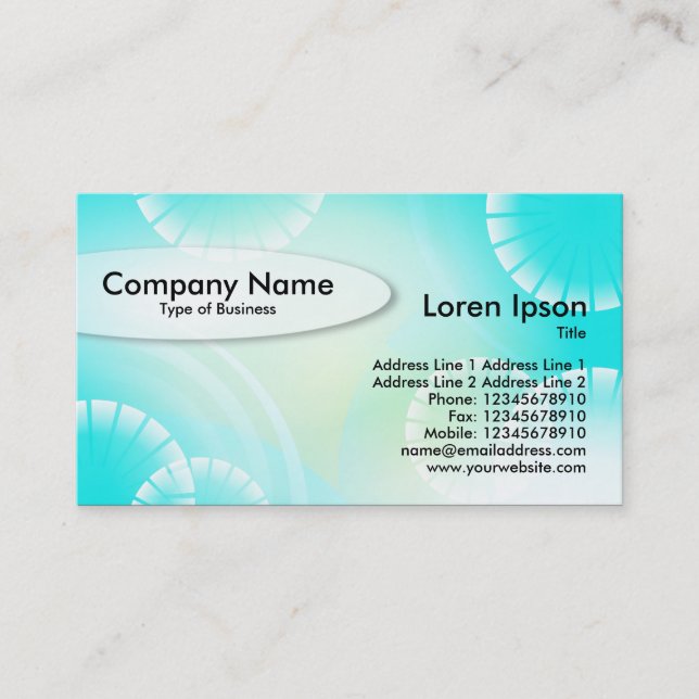 Oval - Abstract 02 Business Card (Front)