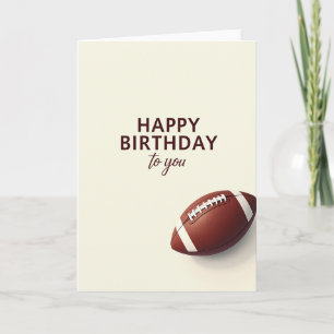 Oval Ball Birthday Card