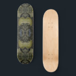 Oval Banded Agate Gemstone Four Part Pattern  Skateboard<br><div class="desc">Skateboard Deck printed with Oval Banded Agate Gemstone Four Part Pattern mixed media photography and digital graphic artwork design illustration by TheFabricSeal at Zazzle #ZazzleMade https://www.zazzle.com/store/thefabricseal These are amazing looking lined up grouping of tumbled smooth gemstone collection. Colours include black, grey, white, cream, sand, yellow, blue, turquoise, army and olive...</div>