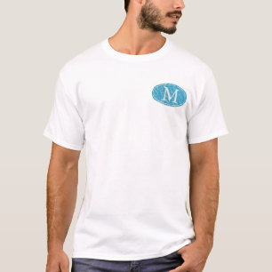 Oval Blue Marble-M T-Shirt