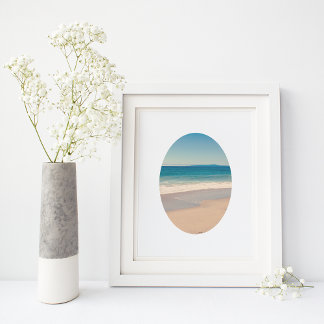 Oval Border Vertical Photo 8"x 10" Poster