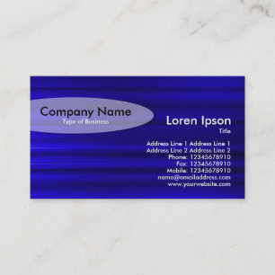 Oval - Brushed Blue II Business Card