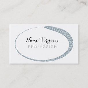 oval business card