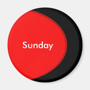 OVAL BUTTON - neon red + your text & ideas Magnet