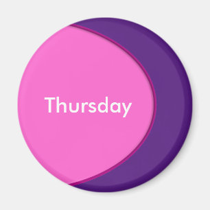 OVAL BUTTON - pink + your text & ideas Magnet