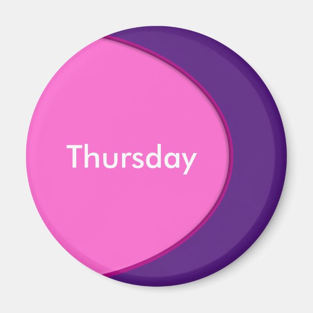 OVAL BUTTON - pink + your text & ideas Magnet (Front)