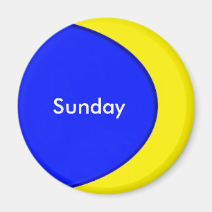 OVAL BUTTON - royal blue + your text & ideas Magnet