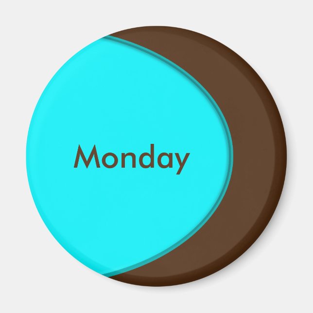 OVAL BUTTON - turquoise + your text & ideas Magnet (Front)