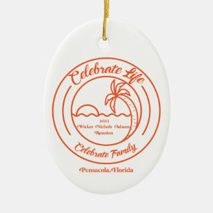 Oval Ceramic Reunion Ornament