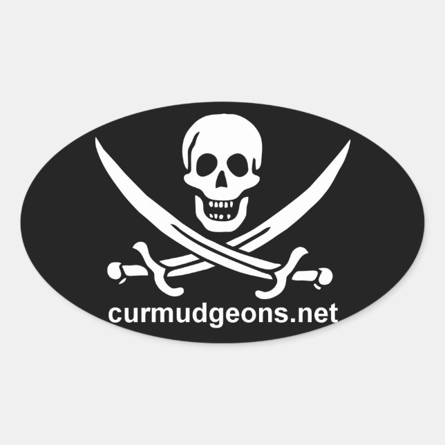 Oval Curmudgeons Stickers (Front)