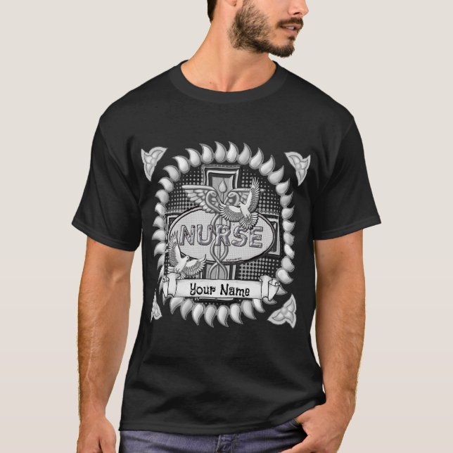 Oval doves nurse  T-Shirt (Front)