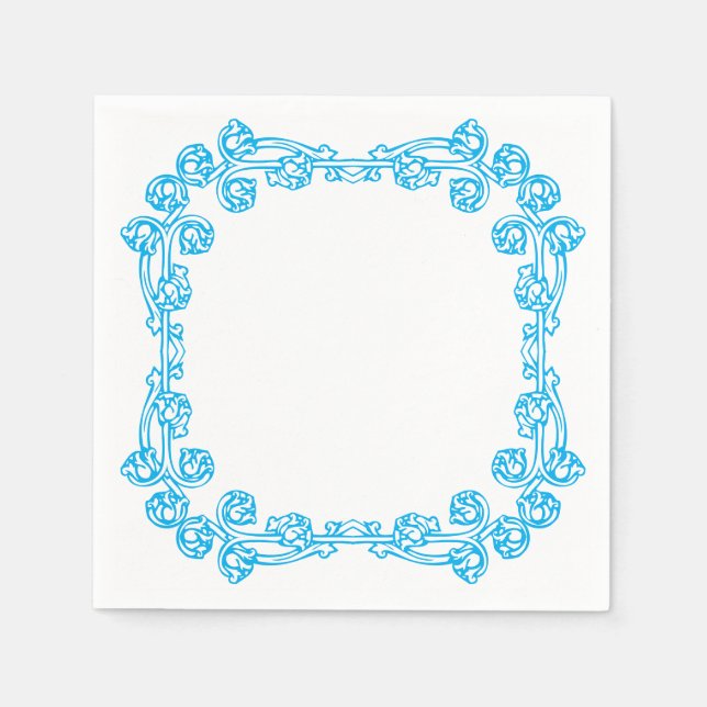 Oval Flowery Napkins (Front)